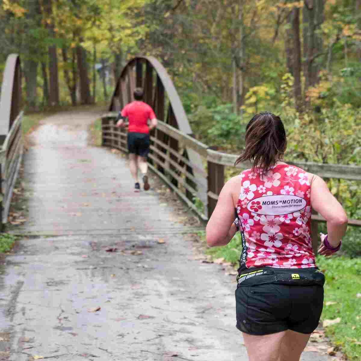 hiking and running